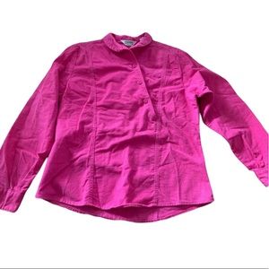 Cabela’s Vintage Bright Pink Flannel Button Down Cotton Top